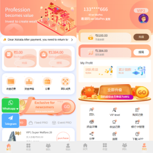 多语言投注理财系统/推广分销/营销裂变/前端VUE